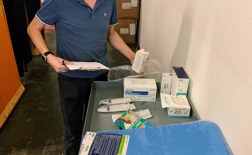 Paul Getting Medical Supplies Ready for Sagaing!